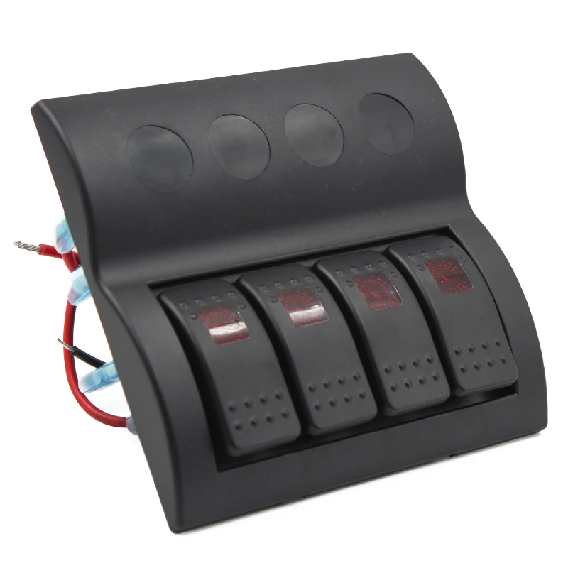 12 V-24 V 4 Gang морской катер автомобиля цепи RV светодиодный перекидной переключатель