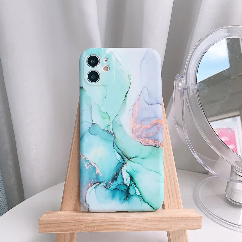 

Camera Protection Marble Phone Case For iPhone 11 Pro X XR XS Max Soft Silicone IMD Shockproof Phone case for iPhone7 8 Plus SE2