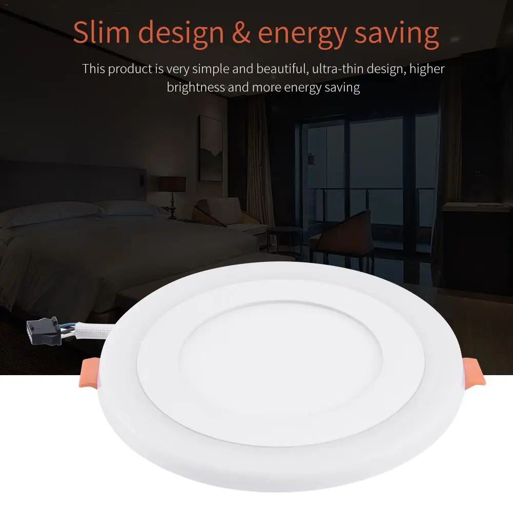 Новинка двухцветный встраиваемый потолочный светильник Светодиодная панель с