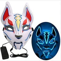 led glowing mask product halloween led light up masks party masquerade masks glowing neon el mask halloween glow party supplies