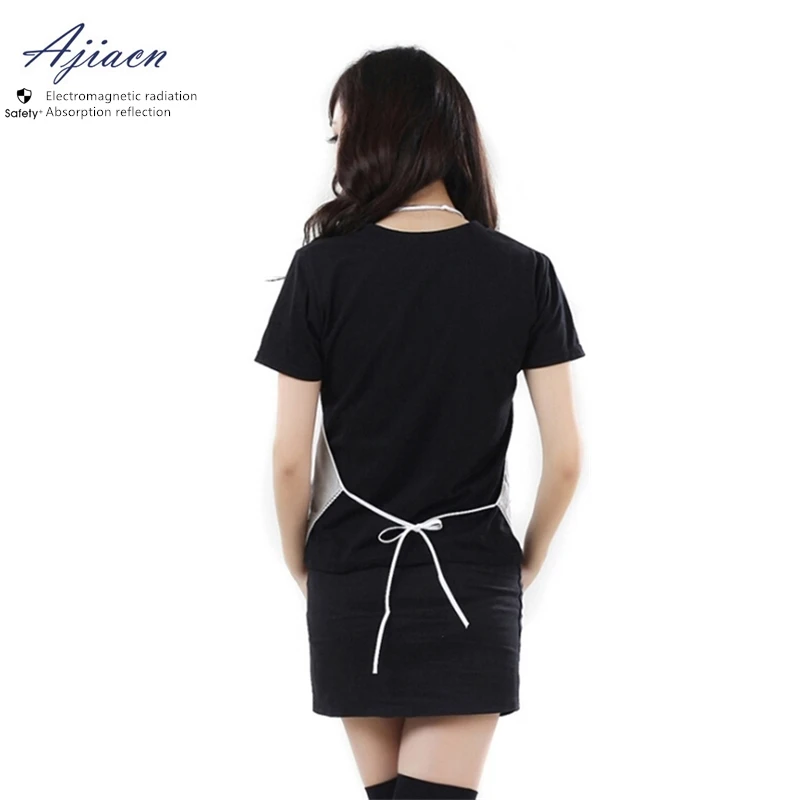 Прямая продажа анти-электромагнитное излучение серебро 50% волоконный фартук go to