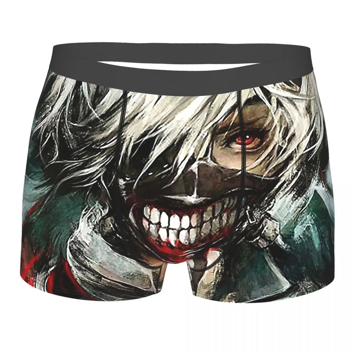 

Kaneki Tokyo Ghoul Dark Fantasy Anime Series Underpants Breathbale Panties Men's Underwear Print Shorts Boxer Briefs