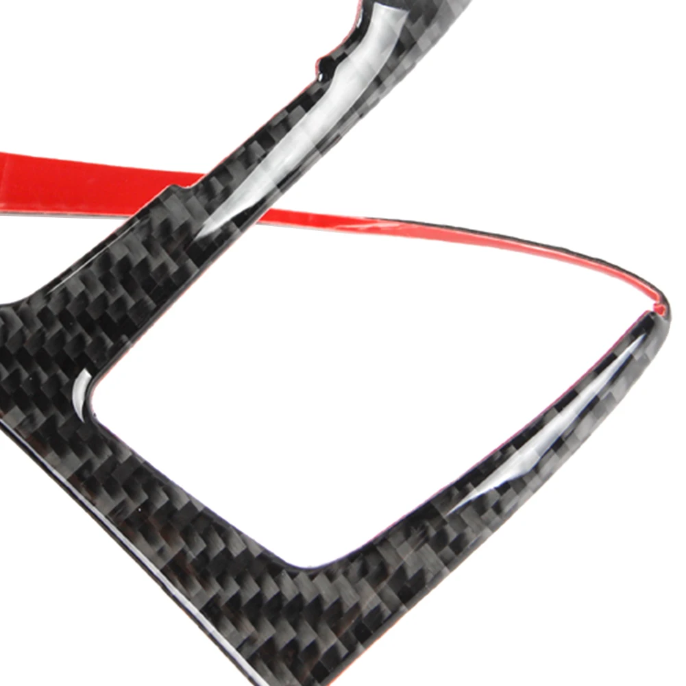 Автомобильная консоль из углеродного волокна ABS отделка для CD панели