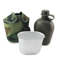 large capacity1000ml kettle sport outdoor mug travel 700ml with portable folding handle my water bottle military camouflage bag