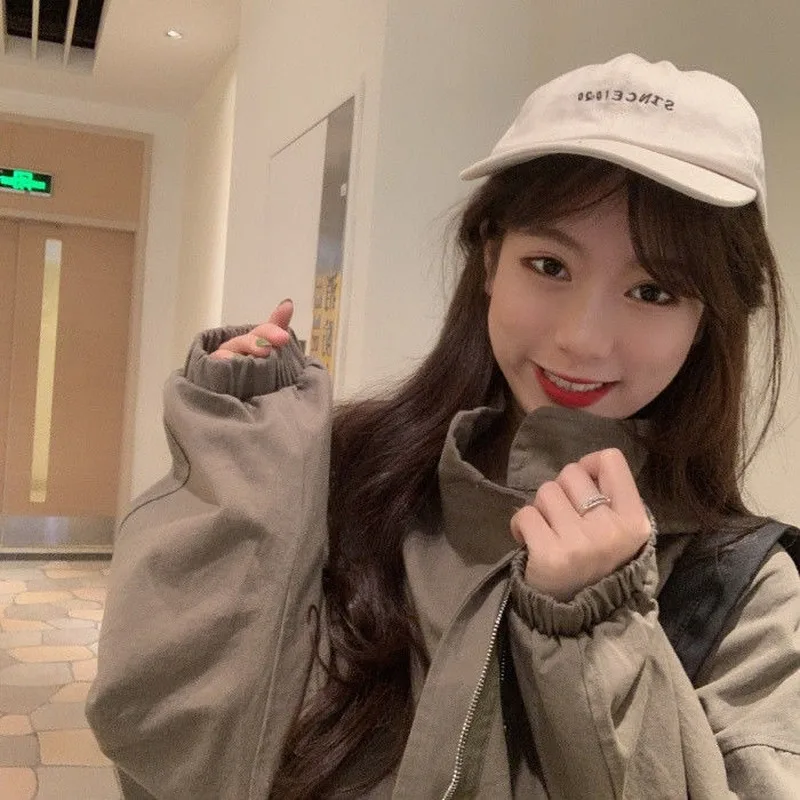 

Trench Women Spring Oversize 2XL Loose Solid Trendy utwear Womens Coats Casual Ins Korean Style Cargo Simple All-match Chic BF