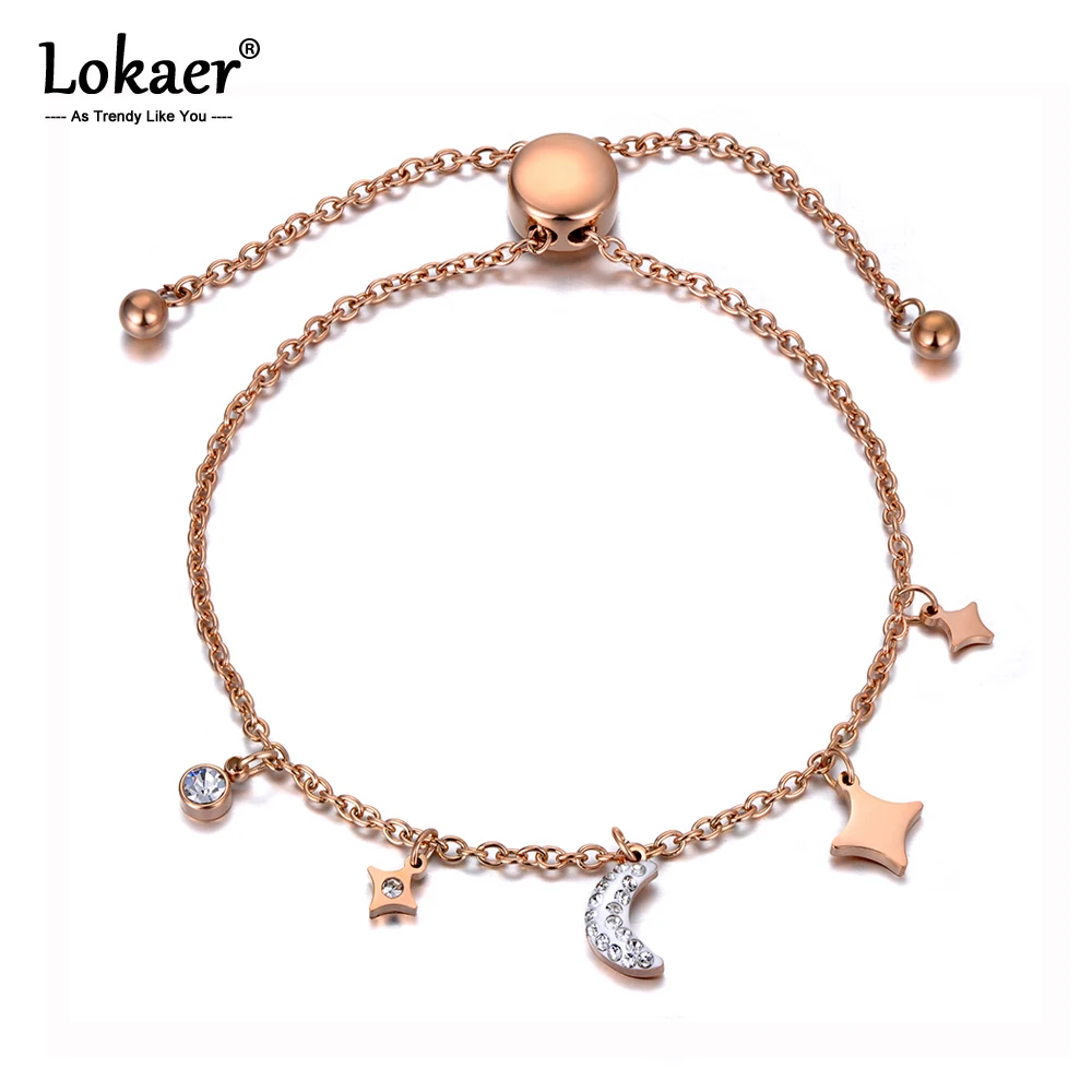 Женский браслет из нержавеющей стали и титана|Браслеты с шармами| |