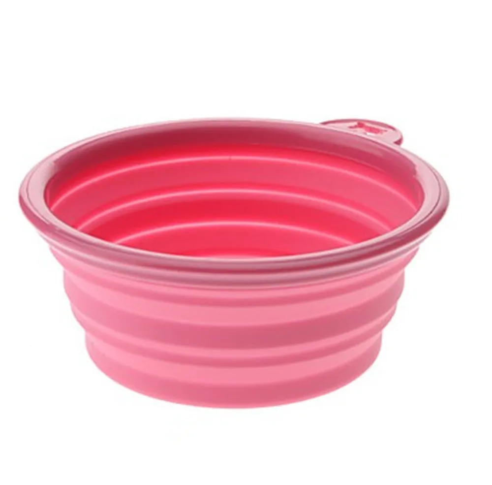 Складная силиконовая миска для товаров домашних животных складная собак