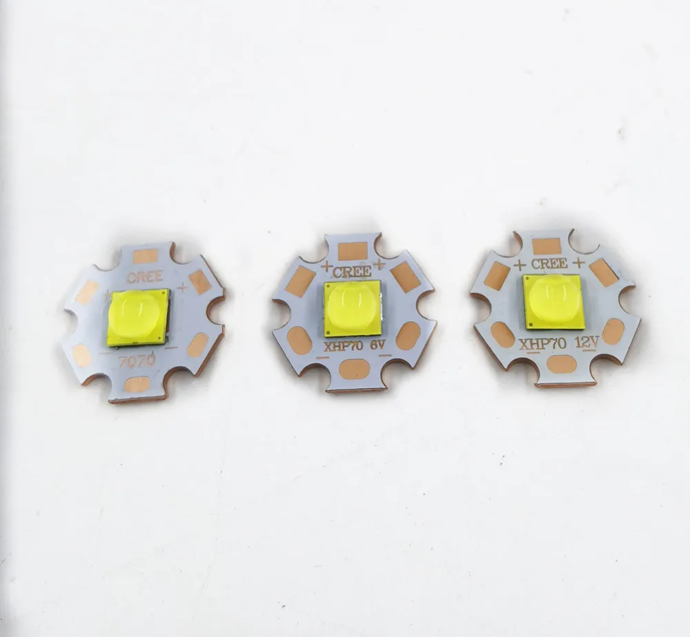 Светодиодный сменный диодный излучатель Cree XHP70.2 XHP50.2 7070 20 Вт 3 в 6 12 В холодный
