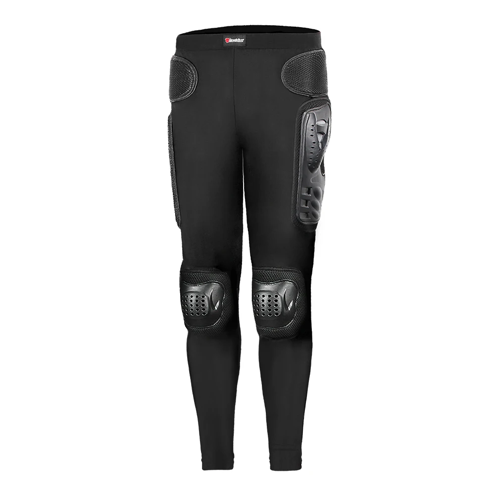Black Pants HEROBIKER мотоциклетная куртка защитная Экипировка мото Ночная Светоотражающая куртка летний Кроссовый жилет для гонок по бездорожью с защитой - Color: Black Pants