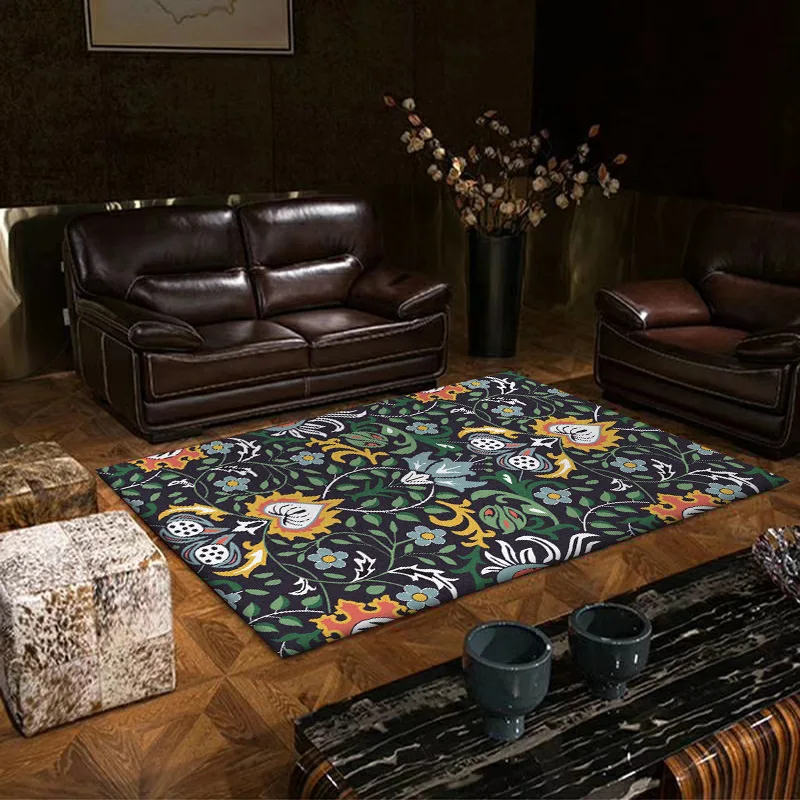 Мягкий ковер в скандинавском стиле Bubble Kiss для гостиной с рисунком оранжевого