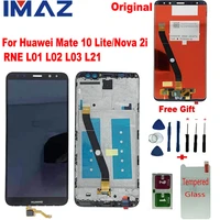 imaz original 5 9 for huawei mate 10 lite nova 2i rne l01 l02 l03 l21 lcd display touch screen digitizer assembly replacement