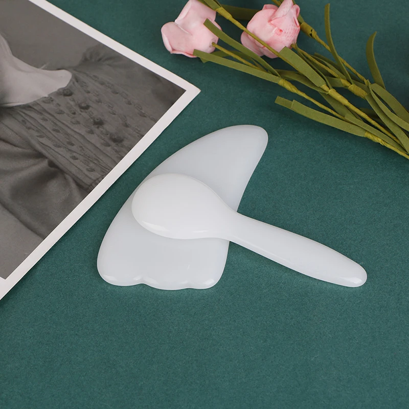 

1PCS Natural Jade Stone Guasha Board Massage Tool SPA Therapy GuaSha Massager Antistress Body Care Scraping Board