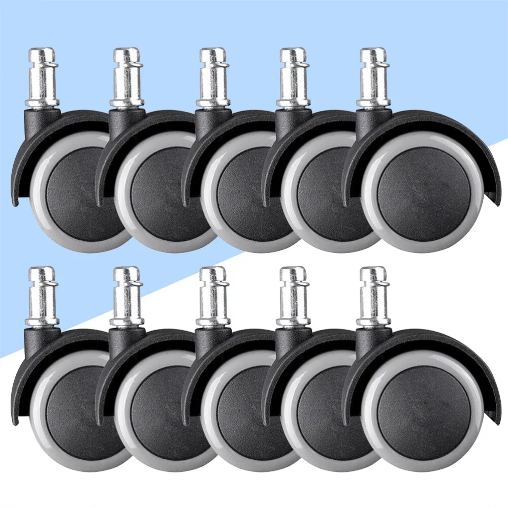 

10pcs 2inch Universal Grey Caster Wheels Mute Omni-directional Wheel Furniture Accessories for Sofa Chair