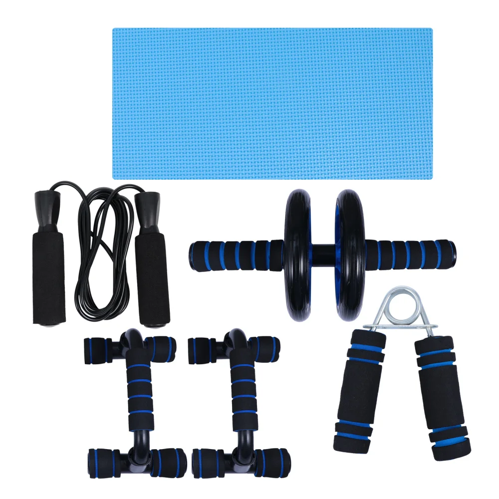 

1 Set AB Wheel Roller Kit Kneepad Equipment Fitness Set for Physical Training