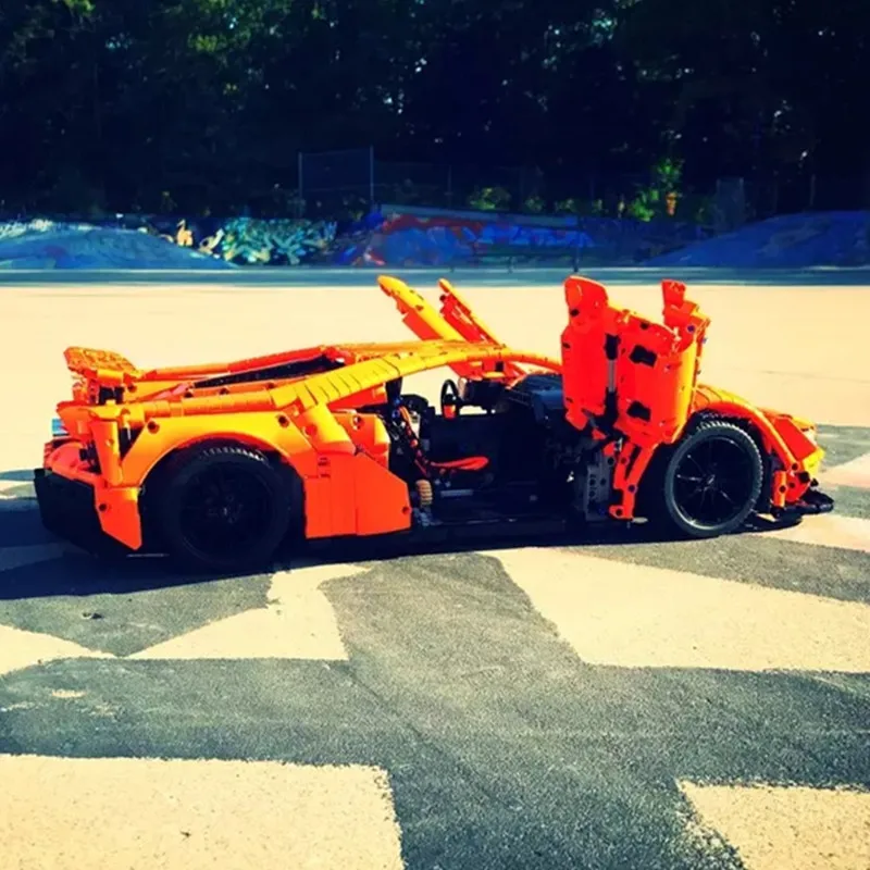 Новый MOC FORD GT спортивный автомобиль 10792 Радиоуправляемый двигатель функция
