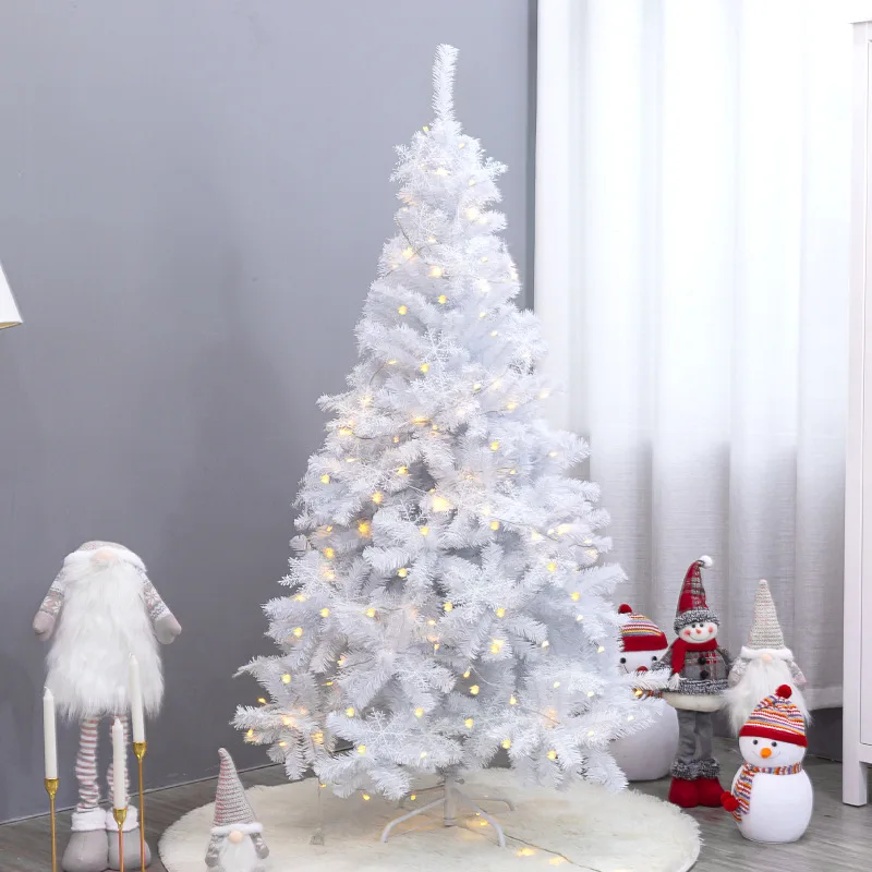 120cm/150cm Artificial Christmas Tree Scenes Decor Encryption PVC White Light Strip Set DIY Hand Xmas Party Decor New Year