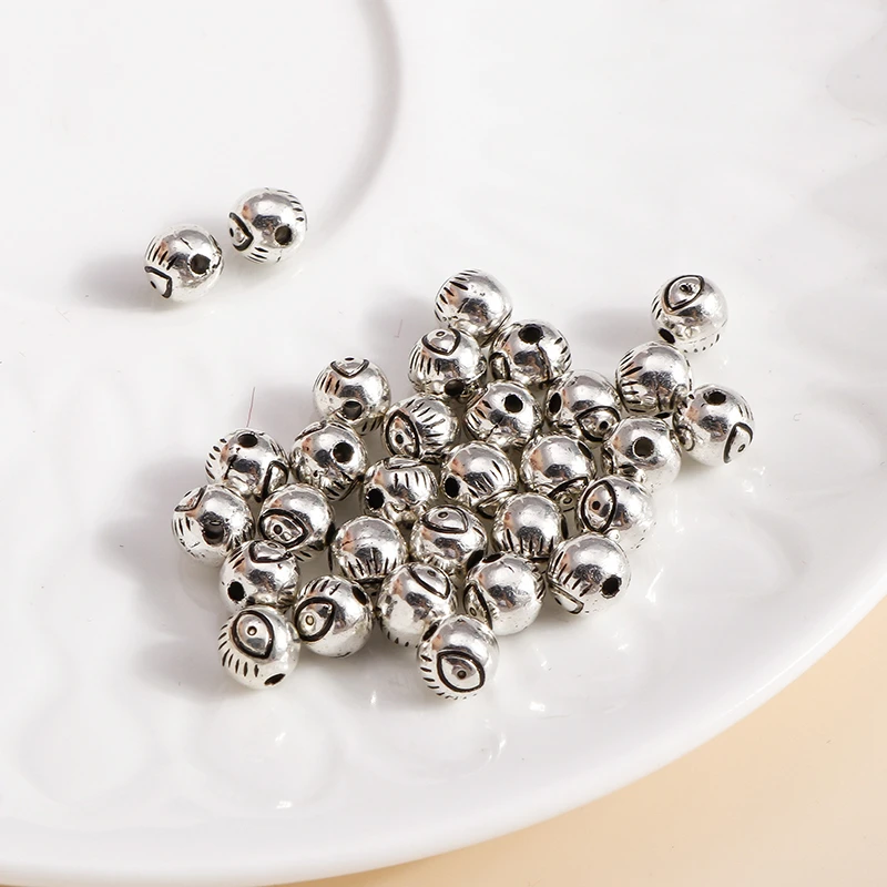 

Wholesale 100pcs 6mm Round CCB Evil Eye Charms Beads For Bangles & Bracelets Handmade DIY Jewelry Making Accessories Supplies