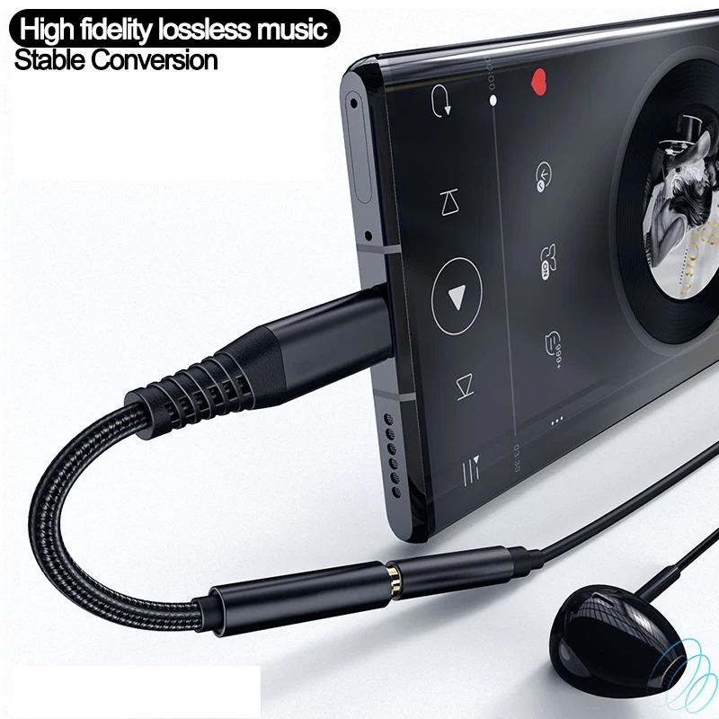 Aux-кабель для наушников с разъемом типа C на 3 5 мм xiaomi USB адаптер SAMSUNG Galaxy Note 10 20 Plus S21