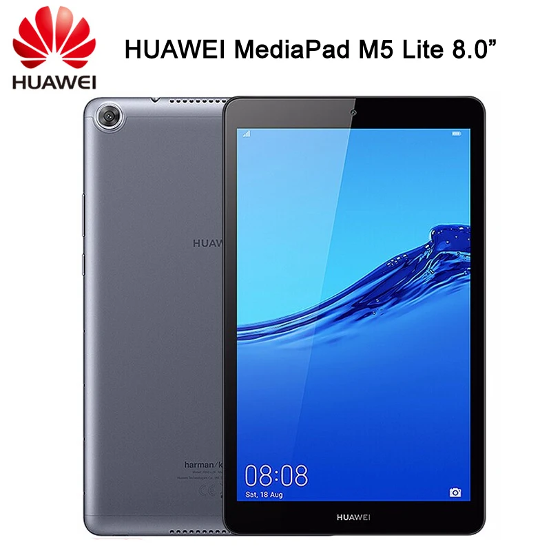 Официальный HUAWEI MediaPad M5 Lite, 8,0 дюймов, Android 9, Hisilicon Kirin 710, четыре ядра, двойная камера, 5100 мАч, 1920x1200, ips, планшетный ПК