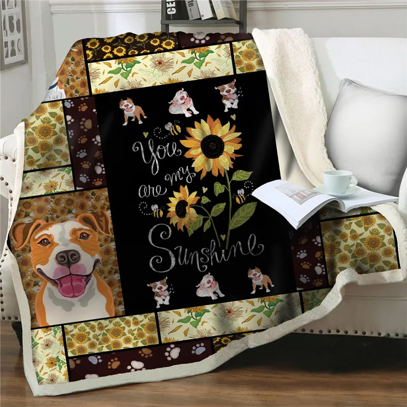 Мягкое Фланелевое милое одеяло для домашних животных шерпа покрывала покрывало