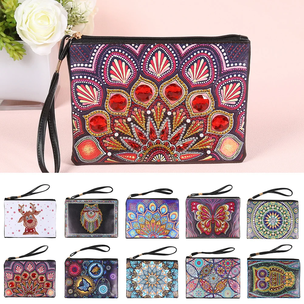 Бумажник сделай сам специальной формы с изображением алмазов женская сумка