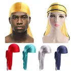 2021 Durag Мужская Мода Горячие продажи Унисекс Мужская Женская дышащая бандана шапка тюрбан Doo Durag шапка США