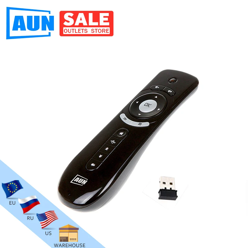 Аун Мини Fly Air Мышь 2 4G Беспроводной пульт дистанционного Android Tv Box проектор для android