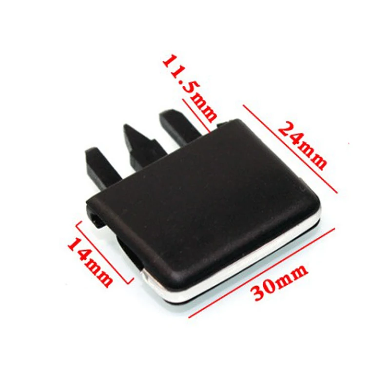 1 пара Универсальная автомобильная Вентиляционная решетка лезвие черный ломтик