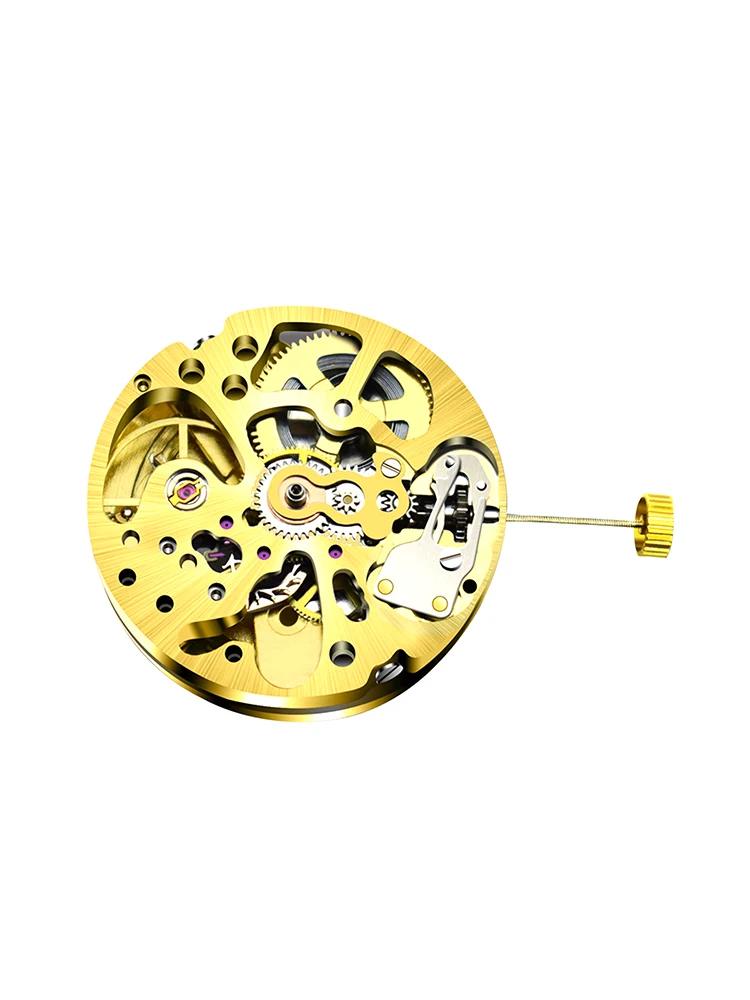 

Механизм часов с золотым скелетом 2003 пробы, полностью автоматический