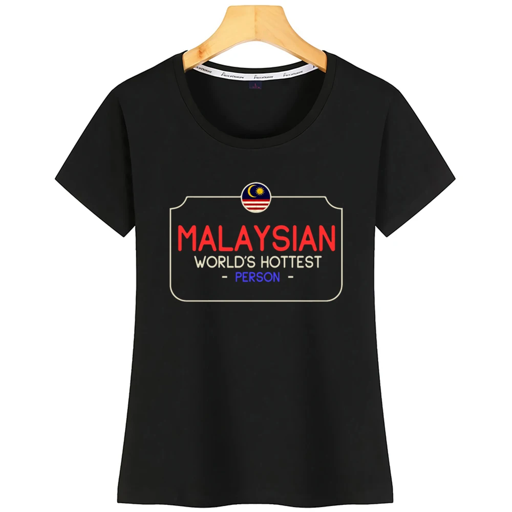 

Женская футболка, Малазийская мода, белая футболка на заказ