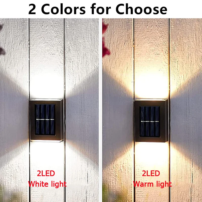 

2/6 LED Solar lamp Outdoor Waterproof street Lighting Wall lamps Powerful solar energy Lights For garden decoration