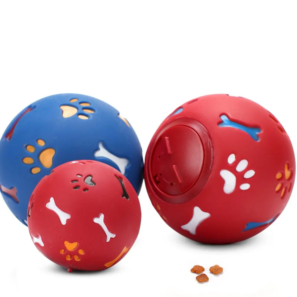 

7.5CM Leaking Food Ball For Dogs Pet Toys Non-toxic Bite Resistant Dogs IQ Training Ball Cat Dog Toy Puzzle Ball Pet Accessories