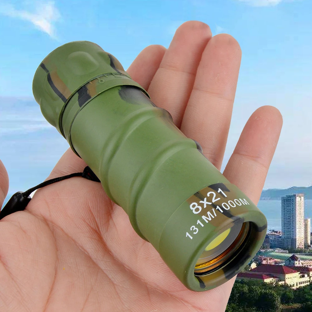 Монокулярный телескоп 8x21 портативный легкий монокулярный для кемпинга ночного