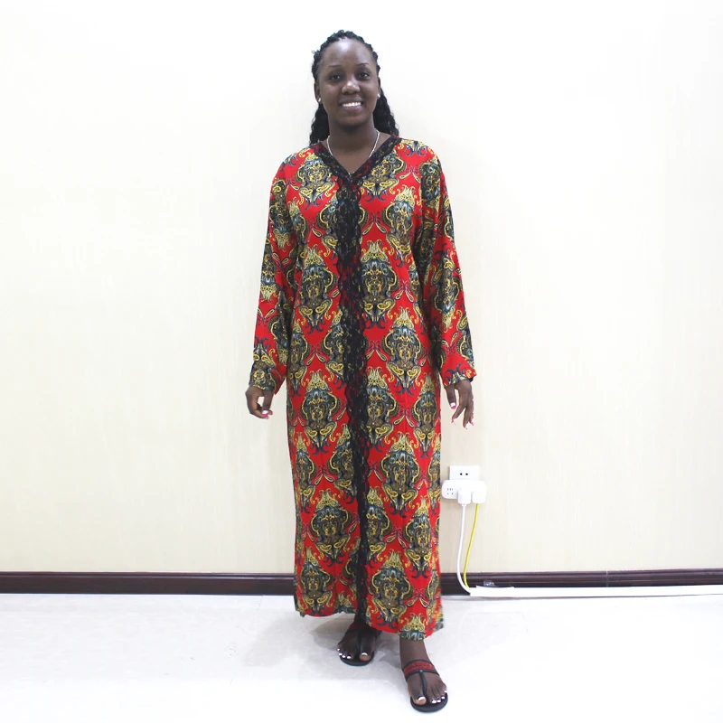 Африканский Дашики новейшая мода Элегантный 100% хлопок золотой принт африканская