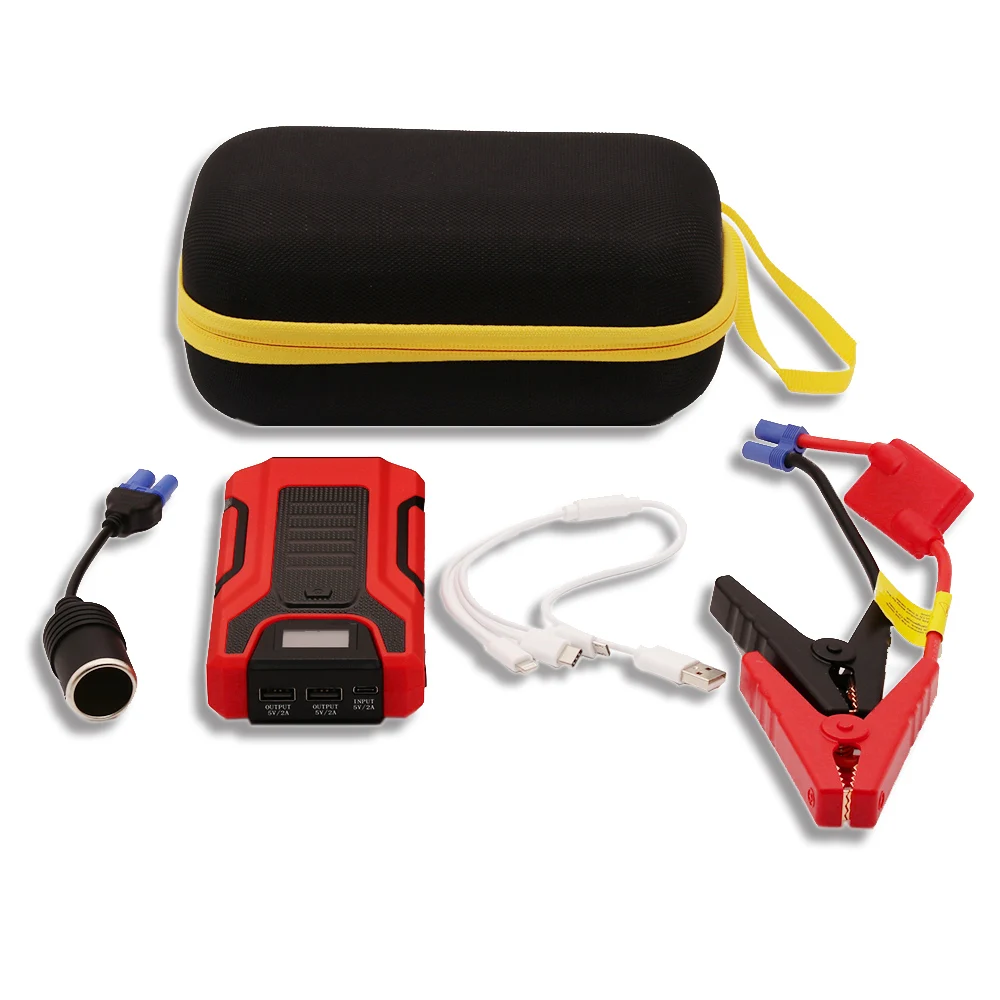 

GKFLY Emergency Car Jump Starter 12V Portable Power Bank 16000mAh Starting Device Battery 1200A Booster For Petrol Diesel Car