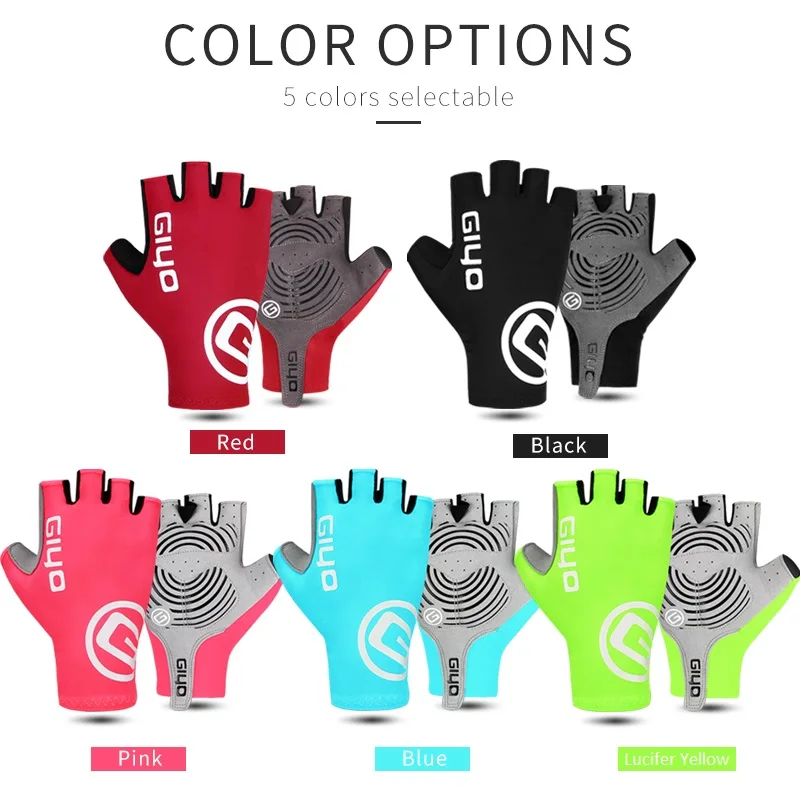 Giyo Breaking Wind Half Finger Cycling Gloves - Anti-slip Bicycle Mittens for Racing Road Bike - MTB Biciclet Guantes Ciclismo image 6