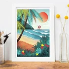 Пляжный постер Гавайский Оаху, тропические принты, Картина на холсте, приключения, настенное искусство, домашний декор для гостиной