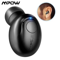 mpow em16 single bluetooth earphone 5 0 wireless invisible earpiece in ear bluetooth earbud with mic portable business earphone