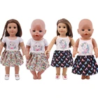 Одежда для куклы Dsiney в виде единорога, совы, платье для 18-дюймовой американской девочки и 43 см куклы новорожденного, кукла-Реборн, игрушка для России, подарок сделай сам