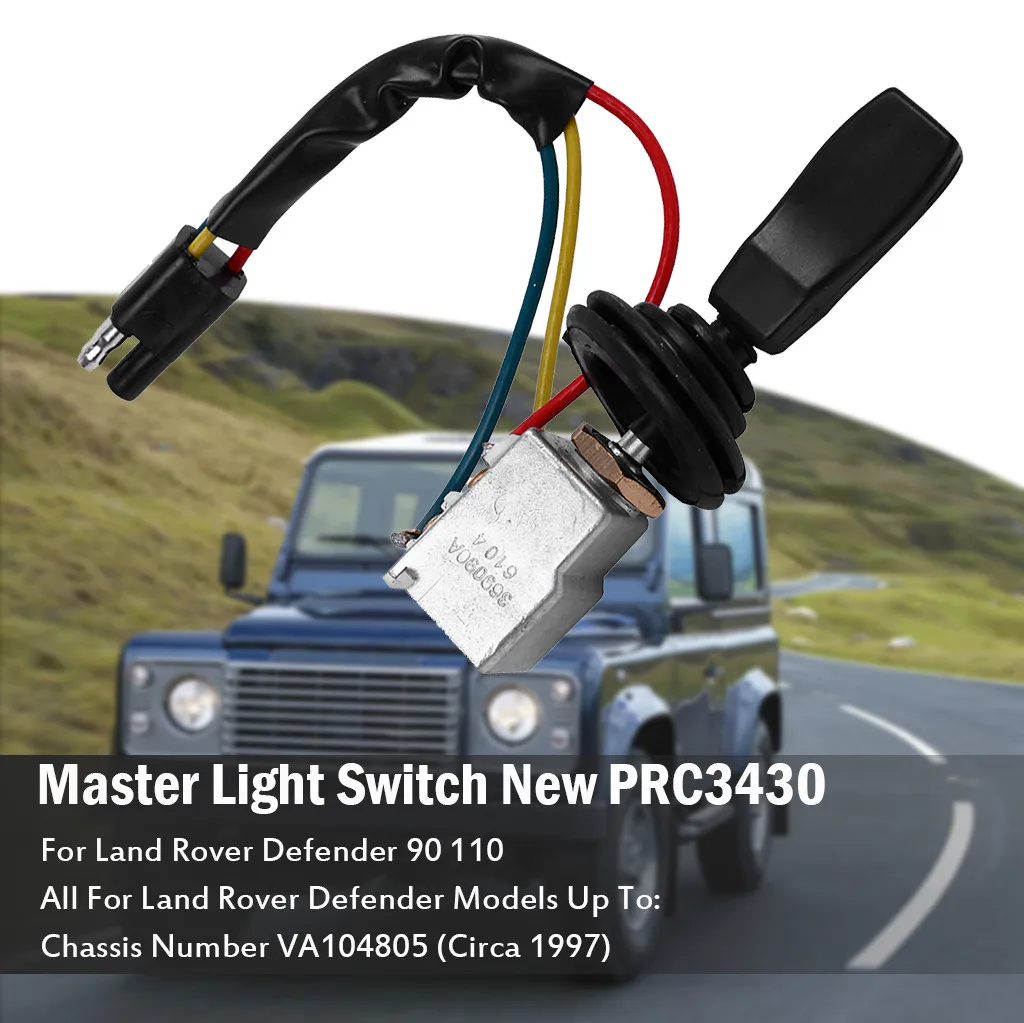 Для Land rover Defender PRC3430 автомобильный передний контроль переключателя фар ручка основной свет переключатель автомобильный тормозной Свет переключатели