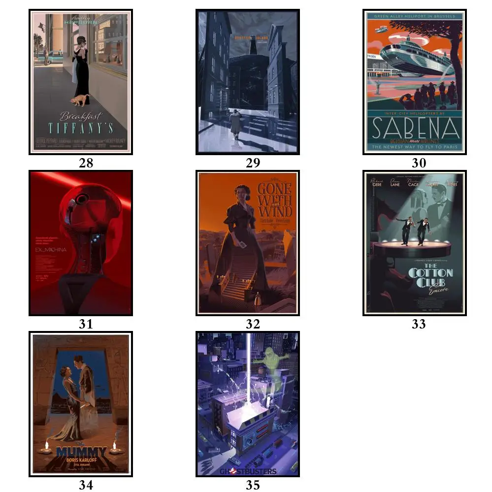 35 дизайнов Лоран дурие искусство работа белая бумага кинопостер домашняя