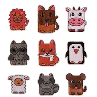1pcs animals patches badges for clothing iron embroidered patch applique iron on patches sewing accessories on clothes bags