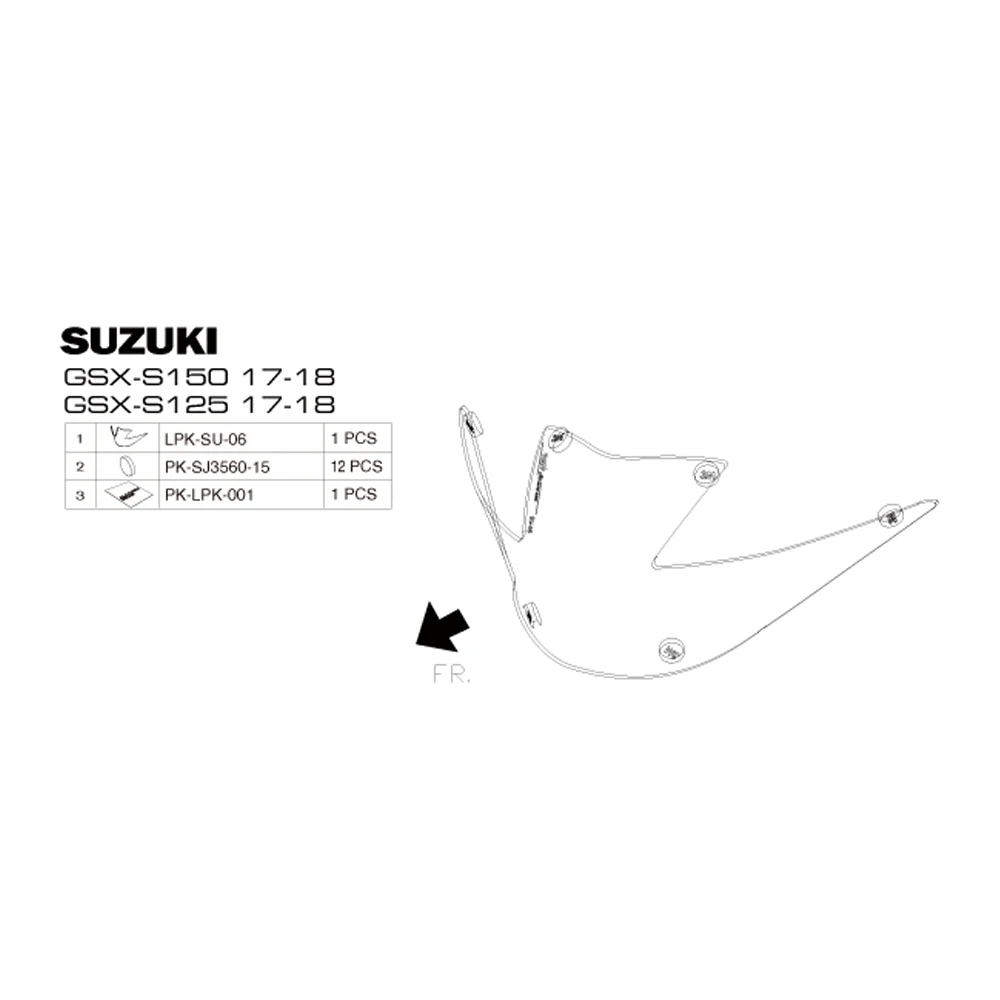 GSXR 125 150 мотоциклов акриловая Защитная крышка для фар Экран объектив Suzuki GSX-R125 GSX-R150