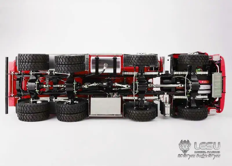 LESU 1/14 шкала 8*8 спереди гидравлический подъемный самосвал роспись RC Человек паук