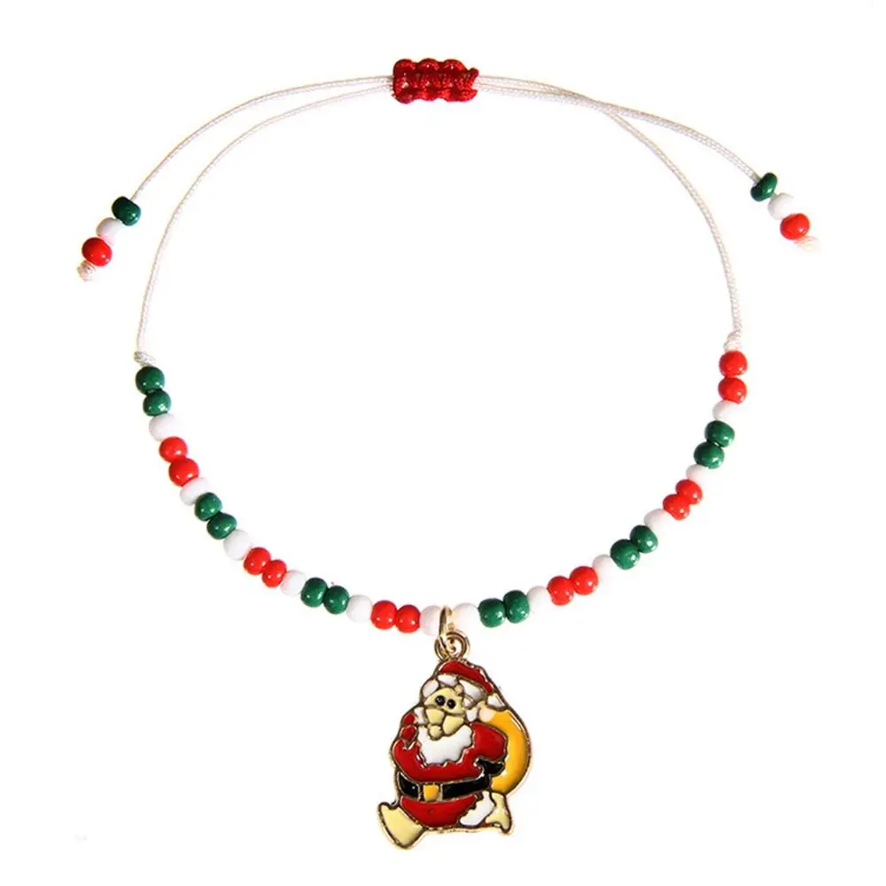 Xmas Bracelet 13 Taoup, металлический Рождественский браслет Санта-Клауса, подвески, висячие украшения, рождественские украшения, Рождественский Декор для дома, Navidad Noel Year - Цвет: Xmas Bracelet 13