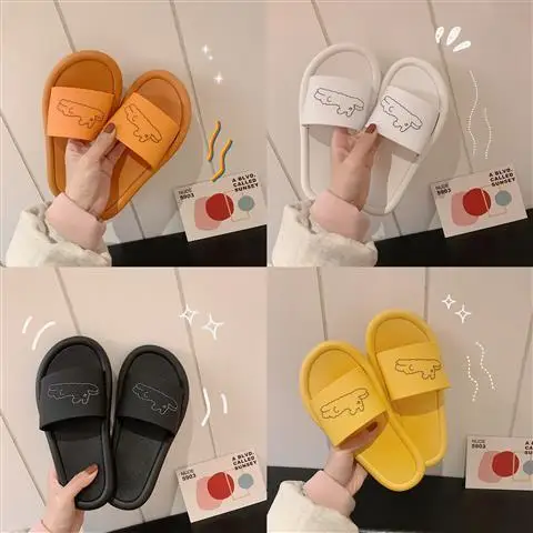 Slippers Female Korean Cute Cartoon Home Bathroom Shower Slippers Slip-resistant Wear-resistant Fluffy Slippers Fashion Shoes