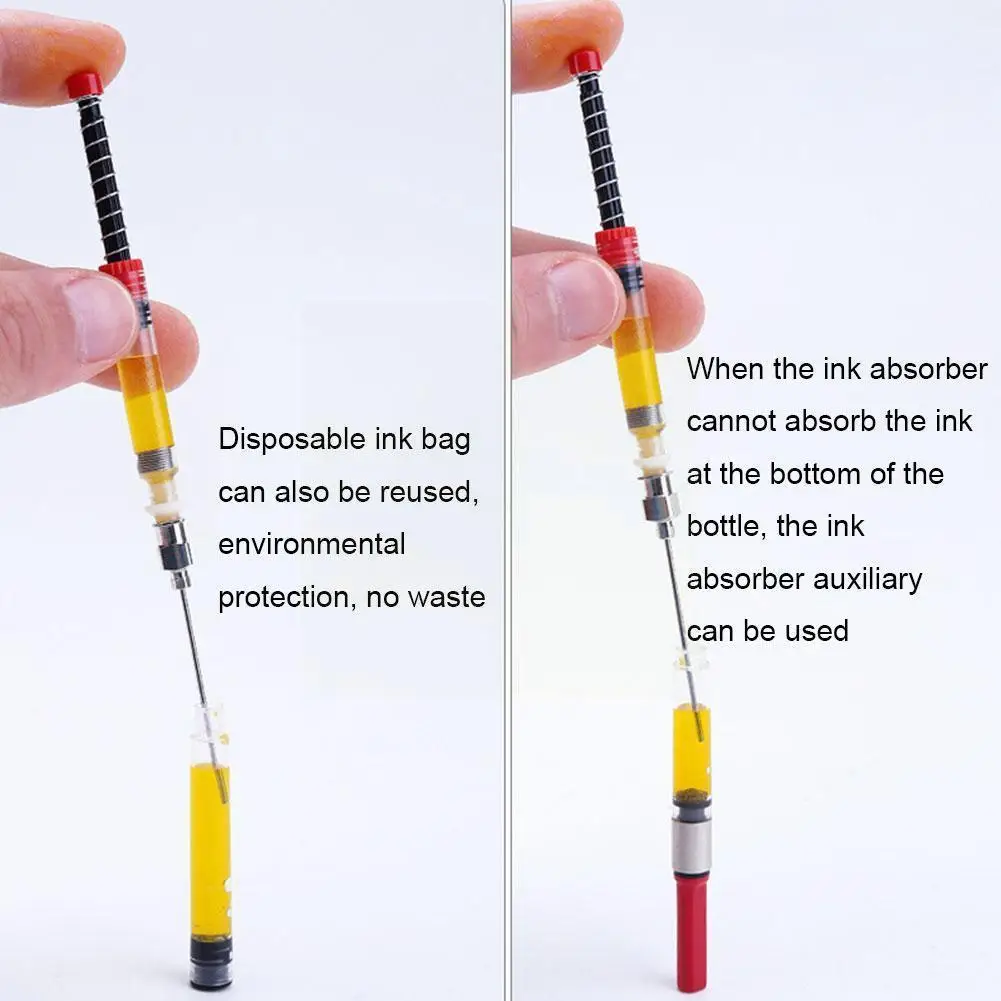 

Картридж поглотитель чернил для перьевой ручки, универсальный конвертер, инструмент для наполнения чернилами, устройство для всасывания ч...