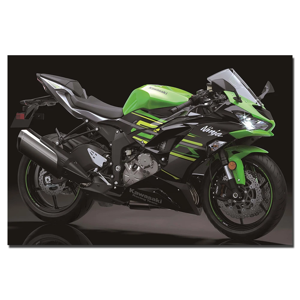 Картина на холсте Kawasaki Ninja ZX 6R для мотоциклов декоративный плакат и принт