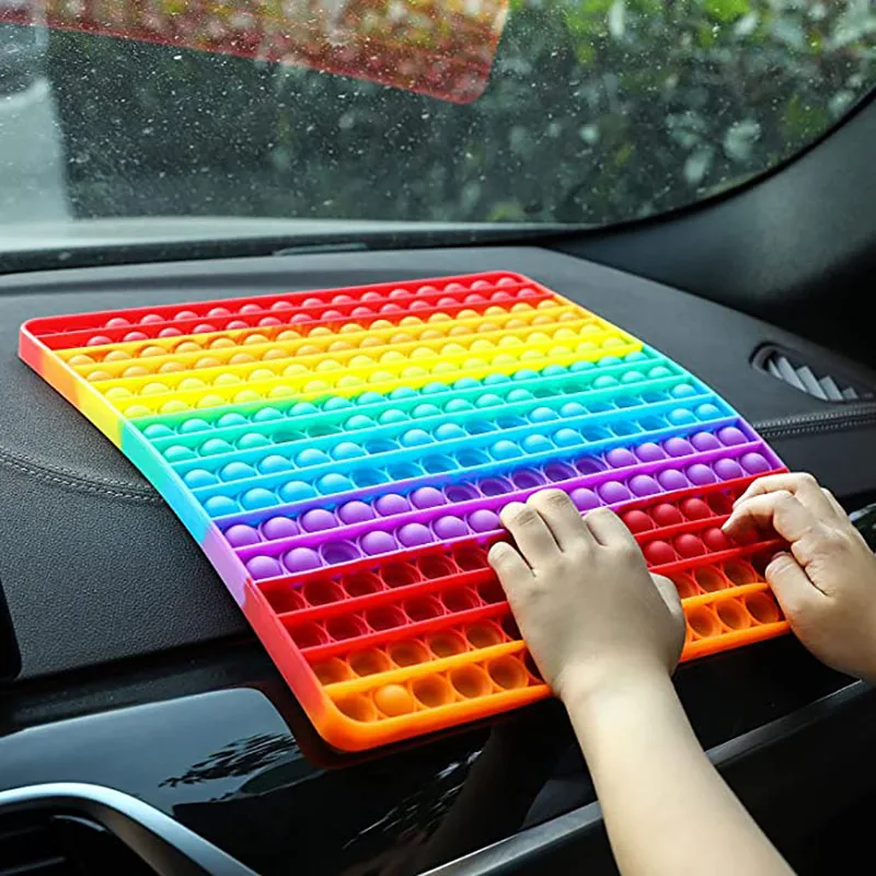 

Pop its Fidget Reliver Stress Toys Popis Rainbow Push Is Bubble Antistress Adult Children Simple Dimple Toy To Relieve Autism