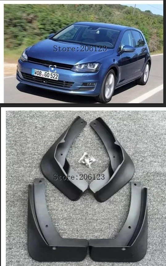 Брызговики для Volkswagen VW Golf 7 Mk7 VII 2013 2014 2015 2016 передние задние
